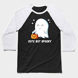 Cute But Spooky Kawaii Ghost Funny Halloween Humor Baseball T-Shirt